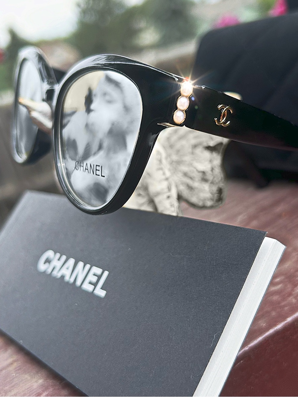 Chanel Acetate Black Cat Eye Blue Light Glasses
